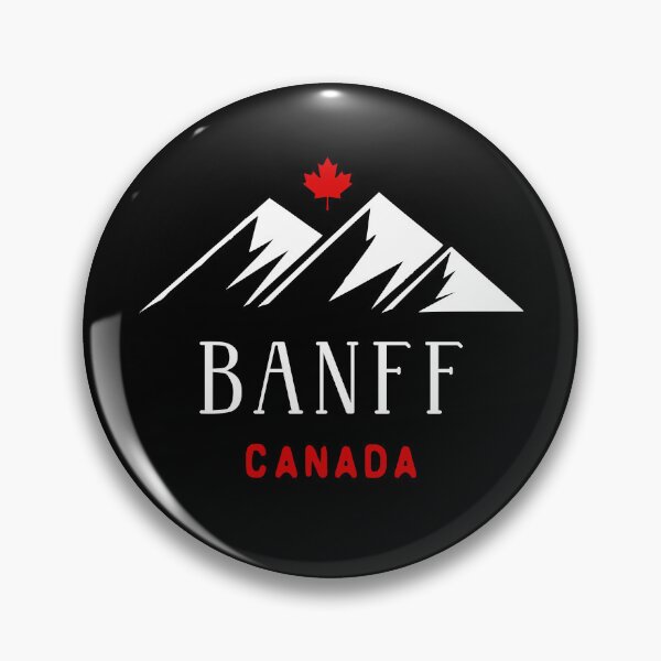 Item preview, Cool Banff Canada Mountains Maple Leaf Dark Color designed and sold by TinyStarCanada.