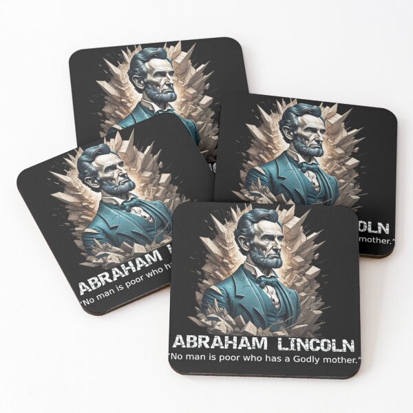 Item preview, Abstract Abraham Lincoln Portrait with Quote designed and sold by Hungry-Murphy.