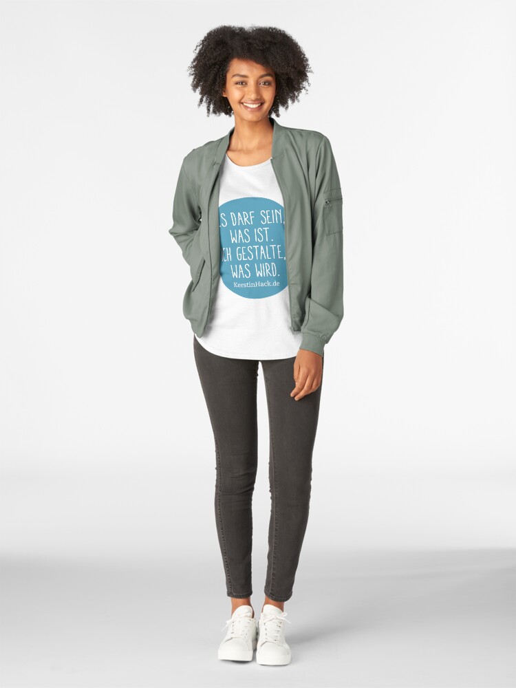 Alternative Ansicht von Es darf sein, was ist Premium Rundhals-Shirt
