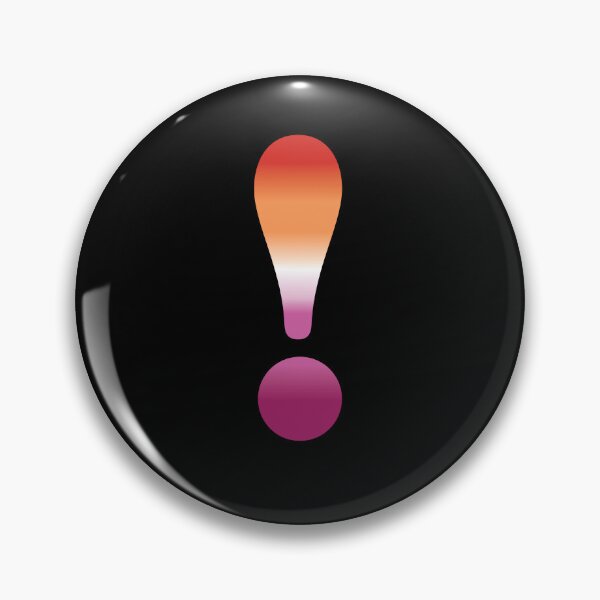 Item preview, Exclamation mark Lesbian Pride Cloros designed and sold by TheirChoice.