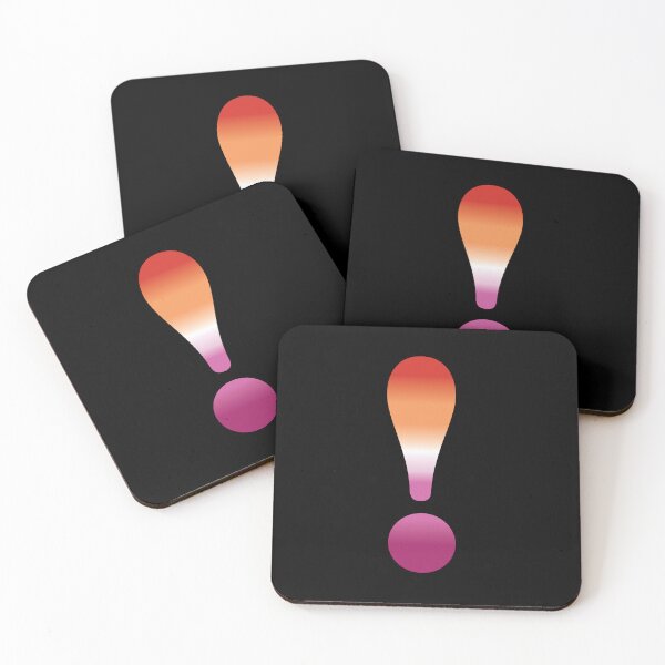 Item preview, Exclamation mark Lesbian Pride Cloros designed and sold by TheirChoice.