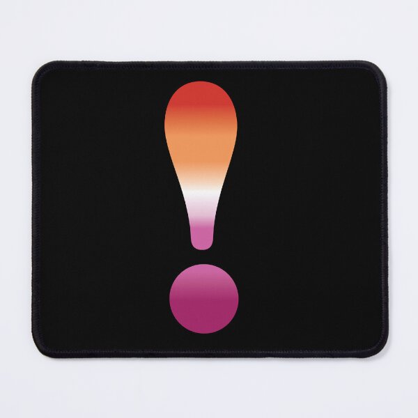Item preview, Exclamation mark Lesbian Pride Cloros designed and sold by TheirChoice.