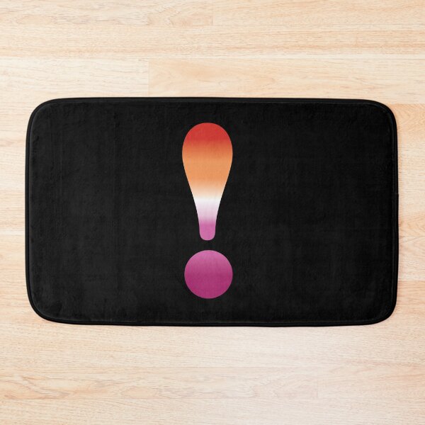 Item preview, Exclamation mark Lesbian Pride Cloros designed and sold by TheirChoice.