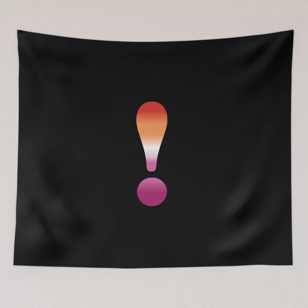 Item preview, Exclamation mark Lesbian Pride Cloros designed and sold by TheirChoice.