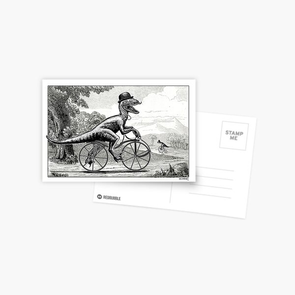 Item preview, Velociraptor on a Velocipede designed and sold by Smaggers.