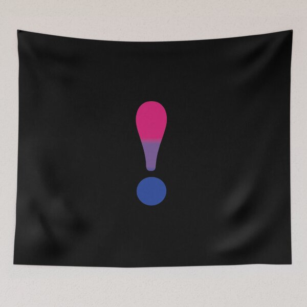 Item preview, Exclamation mark Bisexual Pride Cloros designed and sold by TheirChoice.