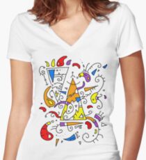 Artistic t-shirt Women's Fitted V-Neck T-Shirt