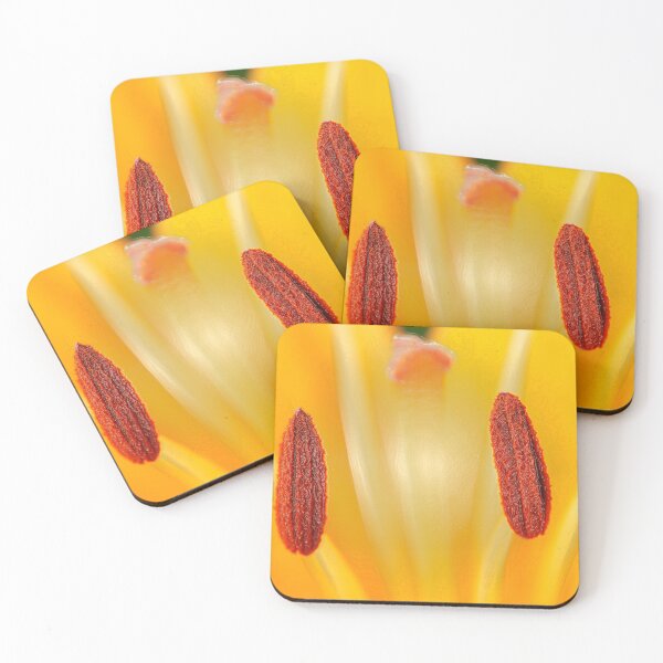 Item preview, Lilium  'Brunello'  Asiatic Lily  Close up of anthers  Artistic filter applied to photo. designed and sold by Chris Burrows.