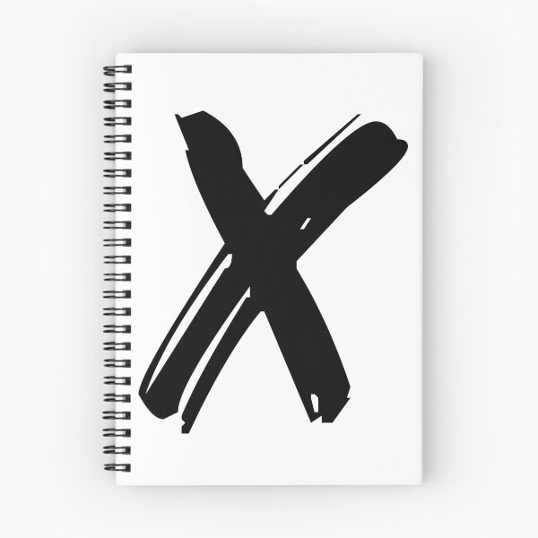 Item preview, X BRUSH STYLE CAPITAL LETTER INITIAL T-SHIRT MODERN MINIMALIST FONT LOGO TYPEFACE LETTERING TYPOGRAPHY MONOGRAM TEE designed and sold by prezziefactory.