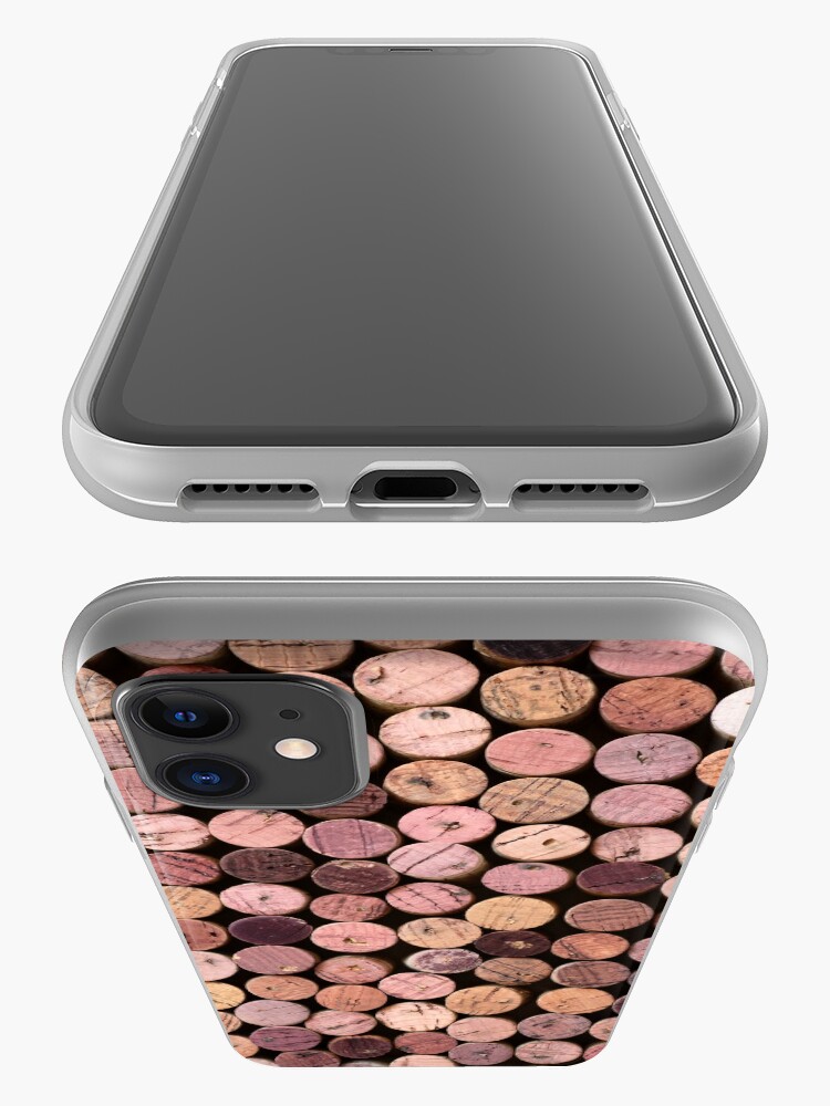 Alternate view of Red Wine Cork Pattern iPhone Case & Cover
