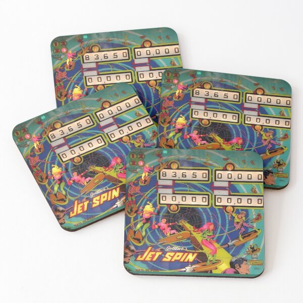 Item preview, Jet Spin 70's Pinball Machine Art designed and sold by DukeGroovy.