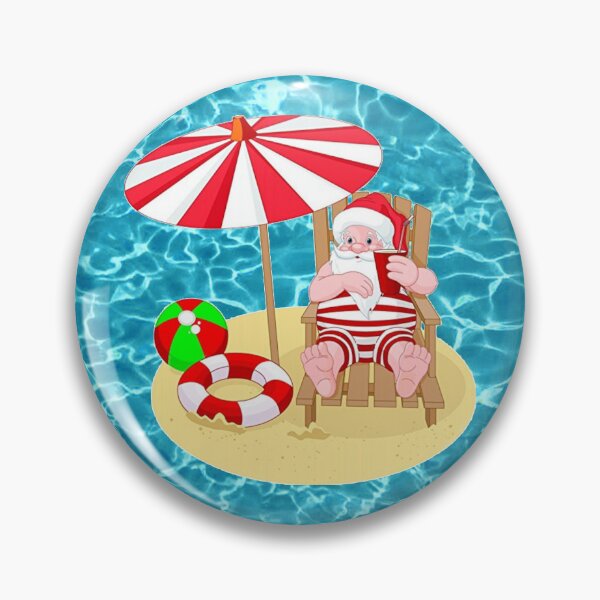 Item preview, xmas beach santa claus designed and sold by Gossip Rag.