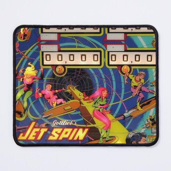 Item preview, Jet Spin 70's Pinball Machine Art designed and sold by DukeGroovy.