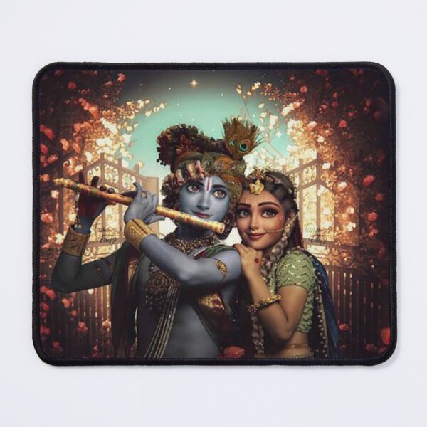 Item preview, Radha Krishna Flute Melody - Spiritual Hindu Art designed and sold by SYSTEMSHIRTS.