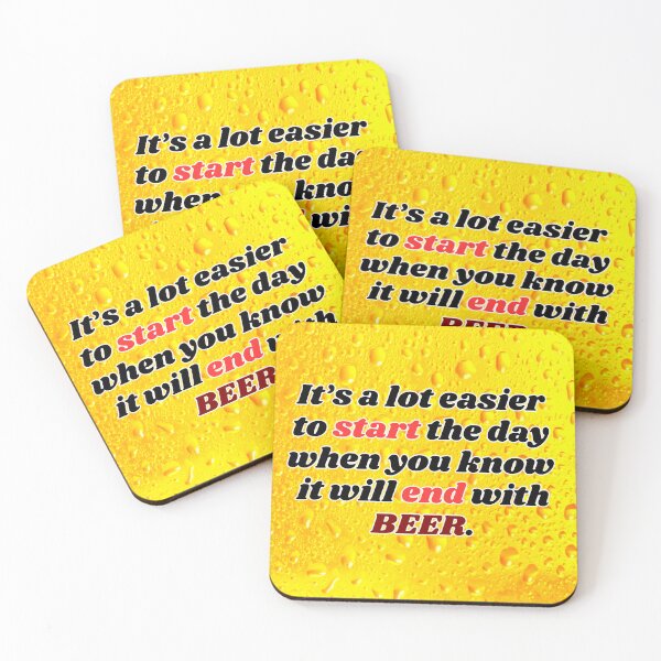 Item preview, Funny Beer Joke:  It's a lot easier to start the day. designed and sold by MasonicGears.