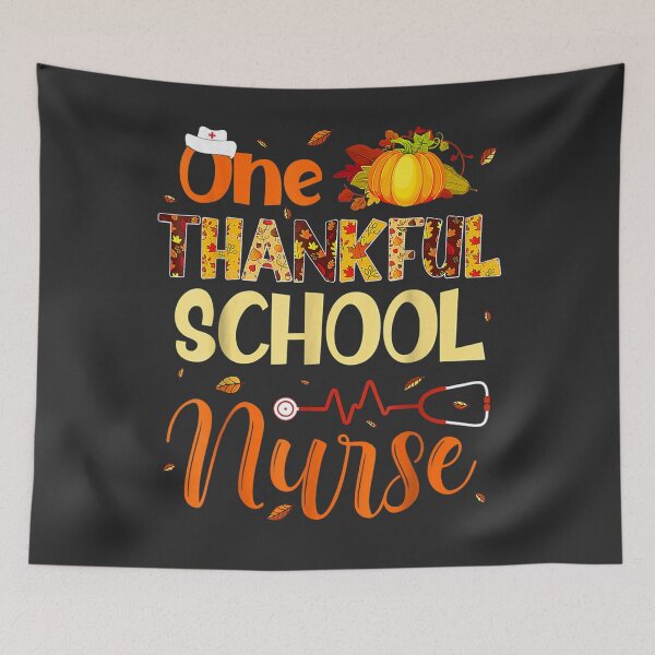 Item preview, Funny Thanksgiving One Thankful School Nurse Pumpkin Nursing designed and sold by William Parker.
