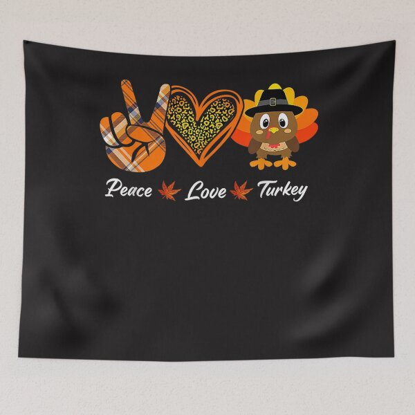 Item preview, Funny Thanksgiving Peace Love Turkey Men Women Boys Girl Kid  designed and sold by William Parker.