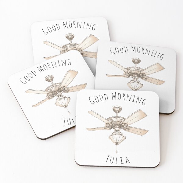 Item preview, Good Morning Julia Ceiling Fan designed and sold by MilesKelsi.