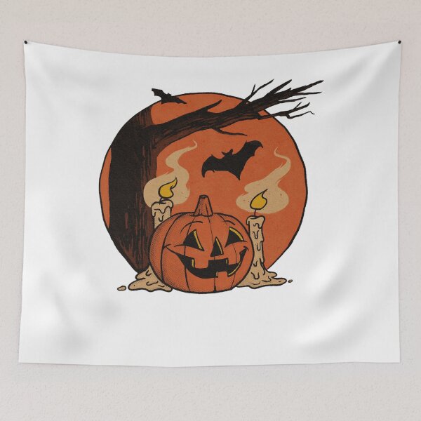 Item preview, Vintage Pumpkin Scene Halloween Classic  designed and sold by raggsanneliese.