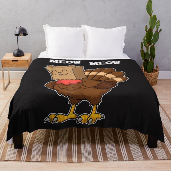 Item preview, Funny Thanksgiving Tshirt Cat Meow Turkey Day designed and sold by William Parker.