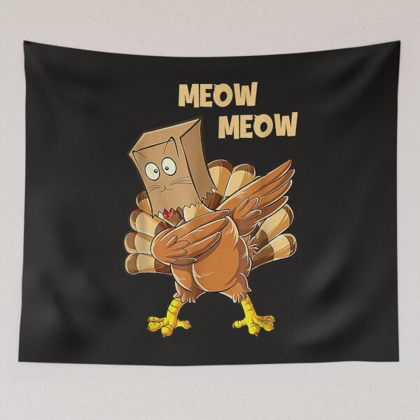 Item preview, Funny Thanksgiving Women Men Kid Family Turkey Meow Fake Cat designed and sold by William Parker.