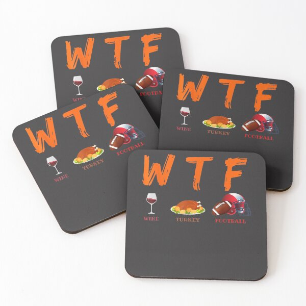 Item preview, Funny Thanksgiving WTF Wine Turkey Football designed and sold by William Parker.