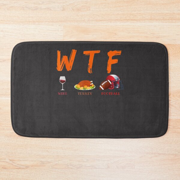 Item preview, Funny Thanksgiving WTF Wine Turkey Football designed and sold by William Parker.