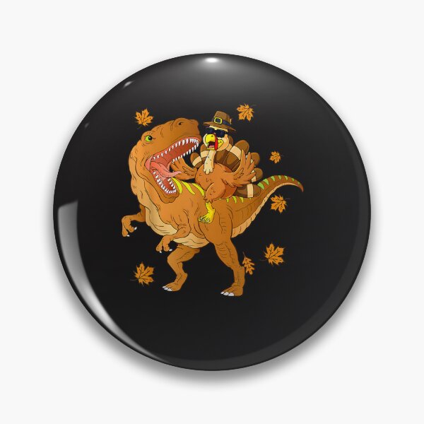 Item preview, Funny Turkey & Dinosaur T Rex Fall Vibes Happy Thanksgiving  designed and sold by William Parker.