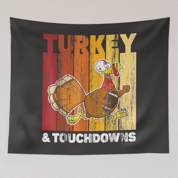 Item preview, Funny Turkey And Touchdowns Football Thanksgiving Men Women designed and sold by William Parker.