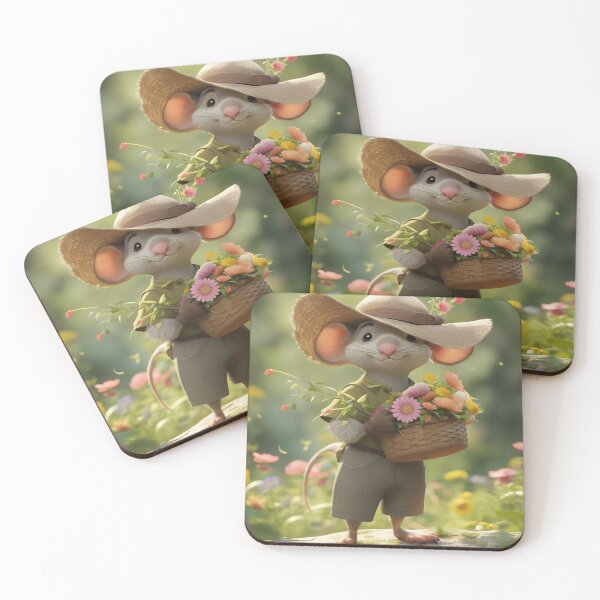 Item preview, Tiny Farmhand: The Mouse in Overalls designed and sold by FadexGlow.