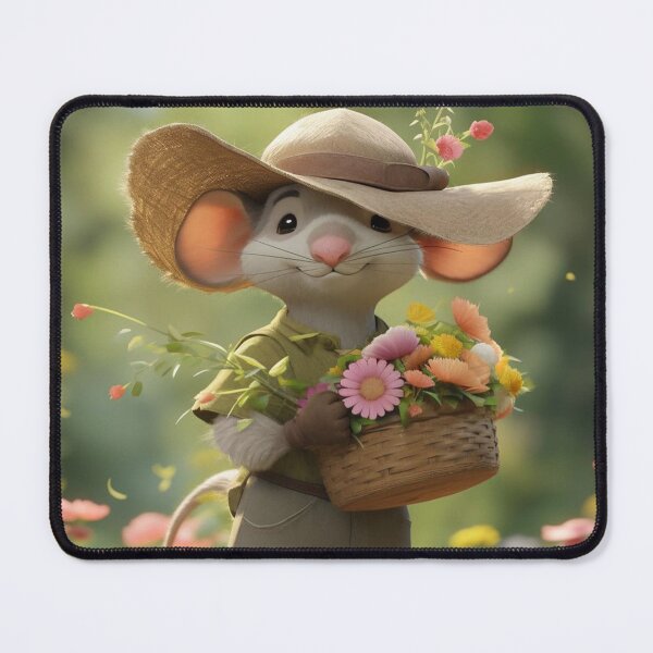 Item preview, Tiny Farmhand: The Mouse in Overalls designed and sold by FadexGlow.