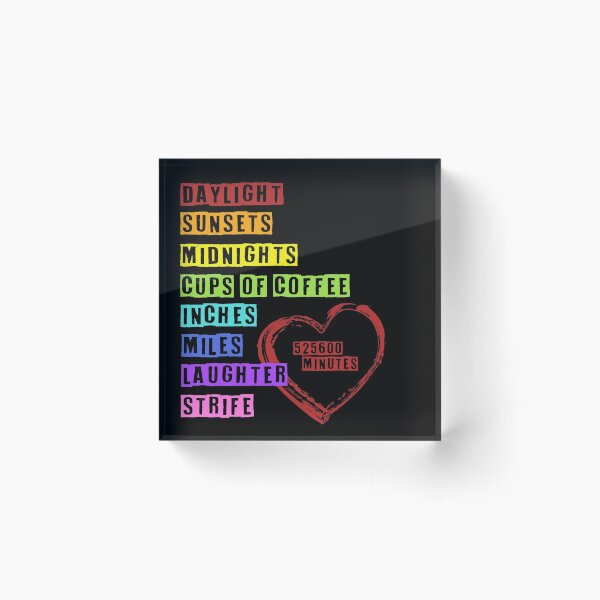 seasons of love Acrylic Block