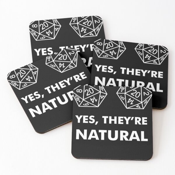 Item preview, D20 Yes They're Natural Fitted designed and sold by OrionFisher.