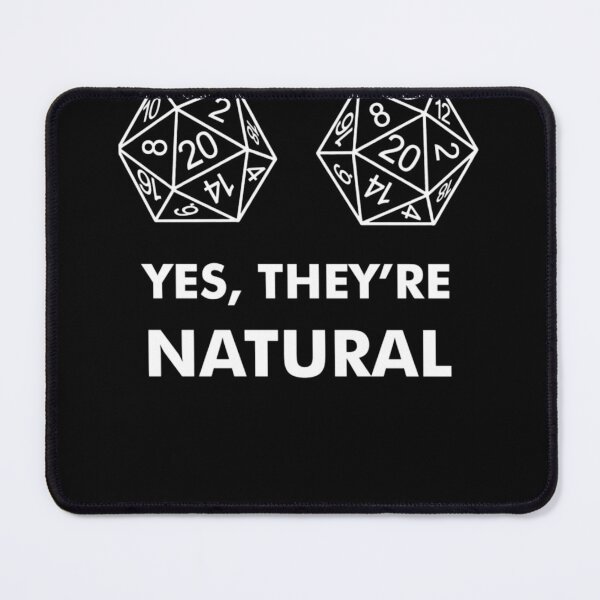 Item preview, D20 Yes They're Natural Fitted designed and sold by OrionFisher.