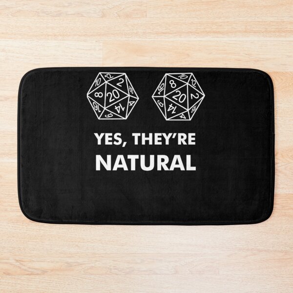 Item preview, D20 Yes They're Natural Fitted designed and sold by OrionFisher.