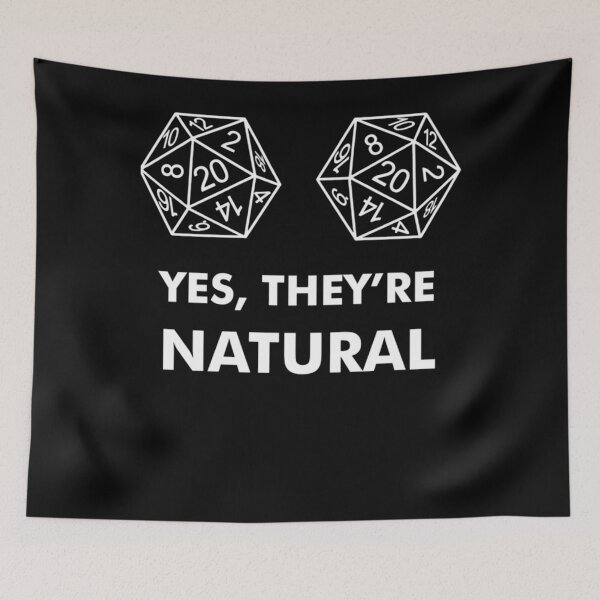 Item preview, D20 Yes They're Natural Fitted designed and sold by OrionFisher.