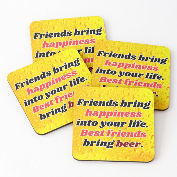 Item preview, Funny Beer Joke: Friends bring happiness. designed and sold by MasonicGears.