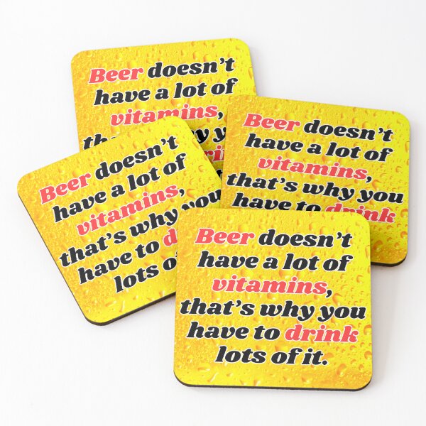 Item preview, Funny Beer Joke: Beer doesn't have a lot of vitamins. designed and sold by MasonicGears.