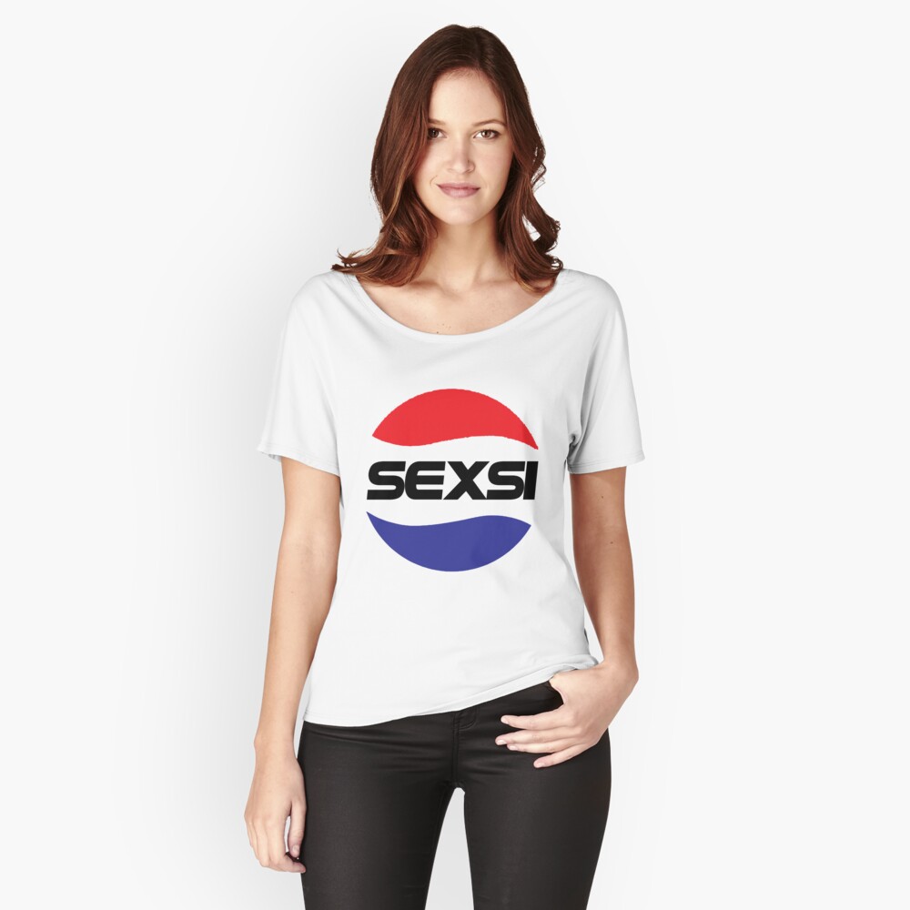 Pepsi Sexsi White Tote Bag Parody Logo 