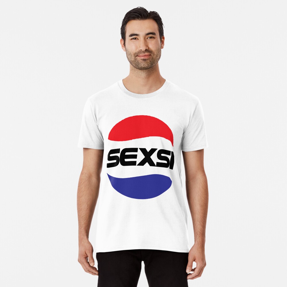 Pepsi Sexsi White Tote Bag Parody Logo 