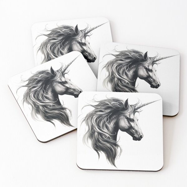 Item preview, Wonderful Wispy Unicorn Head designed and sold by liana campbell.