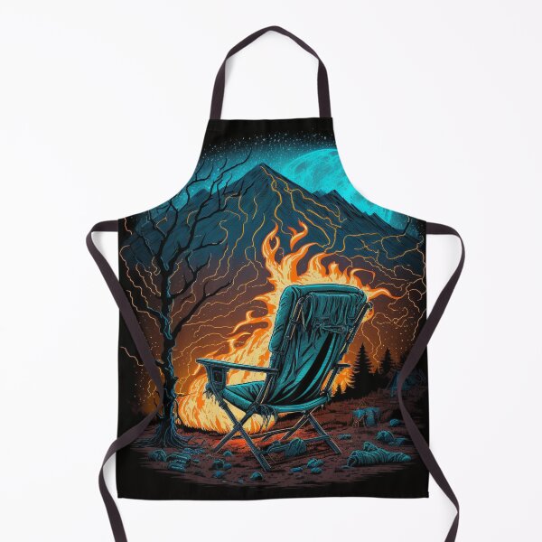 Item preview, camping chair wirh campfire designed and sold by FieldCampCo.