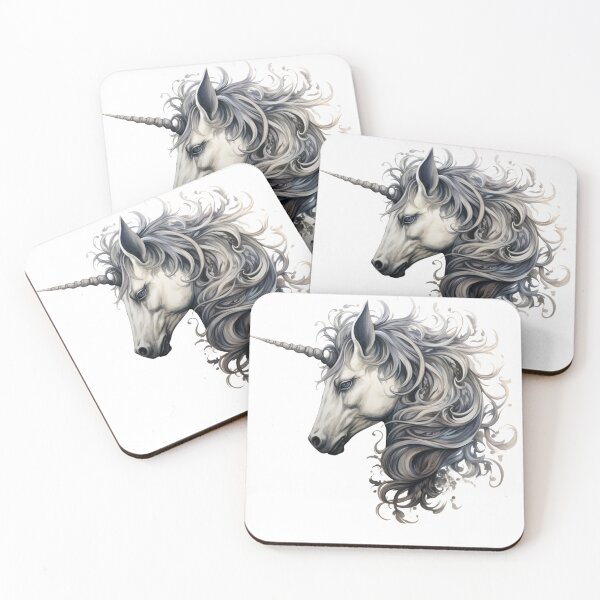 Item preview, Wonderful Wispy Unicorn Head designed and sold by liana campbell.