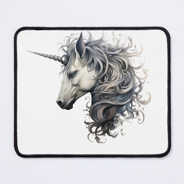 Item preview, Wonderful Wispy Unicorn Head designed and sold by liana campbell.