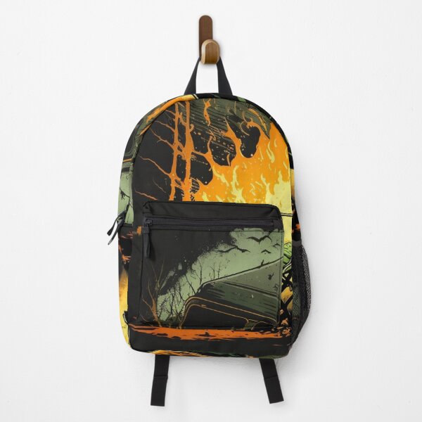 Item preview, camping chair with huge fire designed and sold by FieldCampCo.