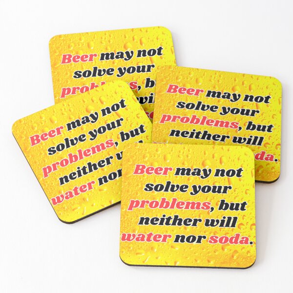 Item preview, Funny Beer Joke: Beer may not solve your problems. designed and sold by MasonicGears.