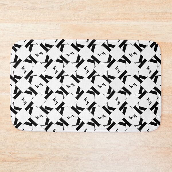 Item preview, K k Alphabet Letter Black seamless designed and sold by MUJU-pixel.
