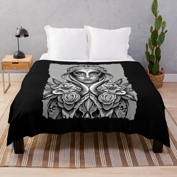 Item preview, Sweet girl skull style tattoo - T-Shirt designed and sold by PrintyArts.