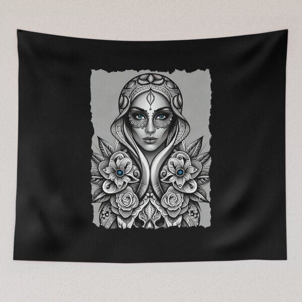 Item preview,  Sweet girl skull  style tattoo - T-Shirt  designed and sold by PrintyArts.