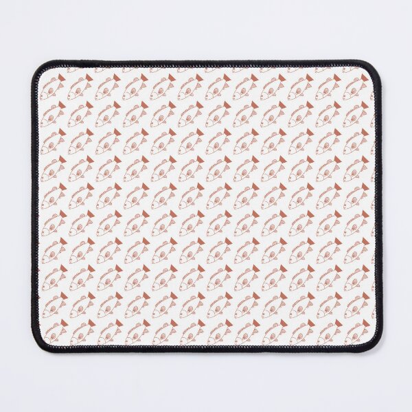 Item preview, Pretty Bass Groper Fish in Orange Clay and White  designed and sold by fruttidimare.